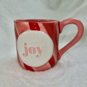 Red and White Joy Mug